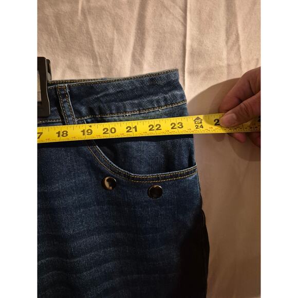 Agnes Orinda Blue Denim Jeans Stretch Comfort Size 4X (46”W x 27”L) - Picture 9 of 11